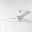 Ventilateur de plafond Jinx avec LED - blanc et brun clair