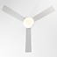 Ventilateur de plafond Jinx avec LED - blanc et brun clair