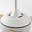 Ventilateur de plafond Jinx avec LED - blanc et brun clair