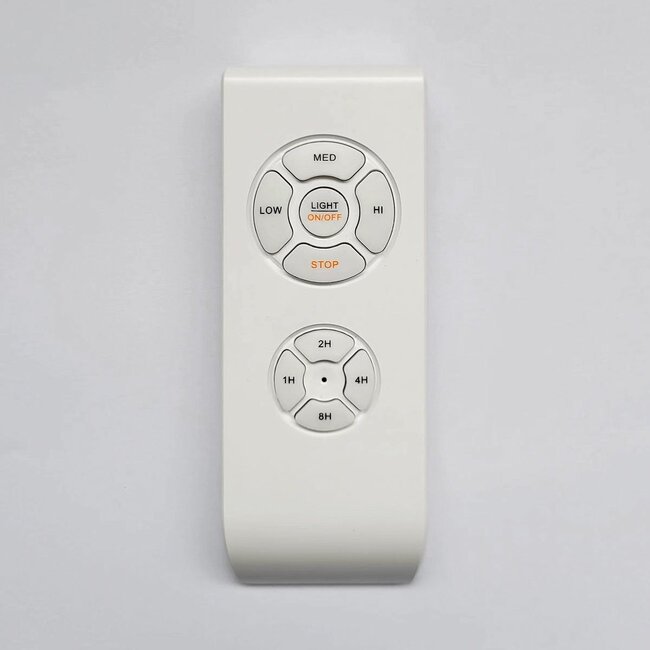 Ventilateur de plafond blanc avec télécommande et LED - Jinx