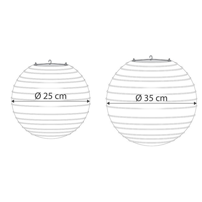 Lampion en nylon rose pour l'extérieur