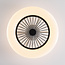 Ventilateur de plafond noir et blanc avec télécommande, application TUYA et RGBWW - Mira