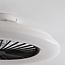 Ventilateur de plafond noir et blanc avec télécommande, application TUYA et RGBWW - Mira