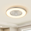 Ventilateur de plafond connecté Starry avec application Tuya Smart et RGB - gris