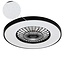 Ventilateur de plafond connecté Starry avec application Tuya Smart et RGB - noir