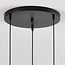 Suspension design 3 lumières Verona - verre transparent
