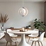 Suspension design 1 lumière Luana - fer blanc
