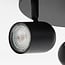 Spot de plafond 3 lumières Caro - noir mat