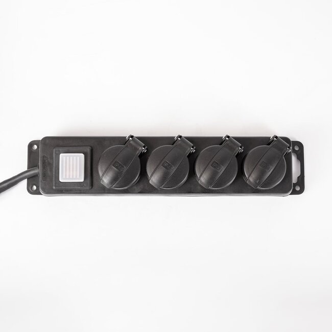 Multiprise extérieure IP44 avec câble de 3 x 1.5 mm² d'épaisseur - 5M