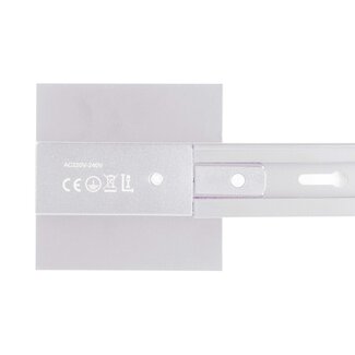 Plaque de recouvrement pour système de rails monophasé - blanche