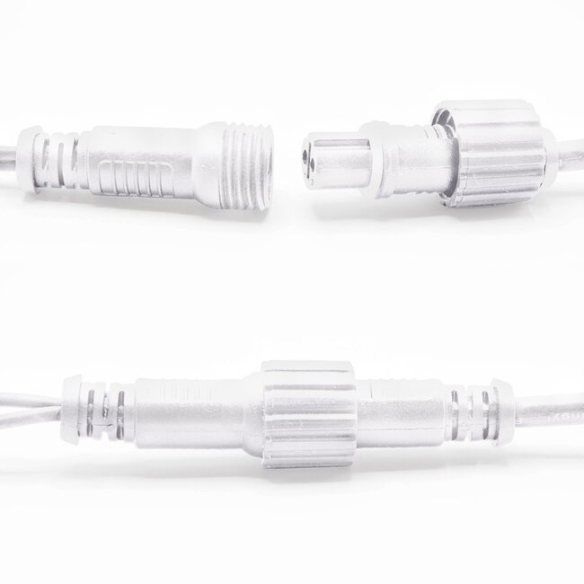 Guirlande de Noël raccordable | blanc | dès 10 m, 100 LED | caoutchouc