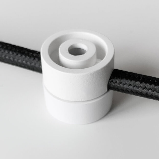 Clip de suspension pour système de rail monophasé blanc