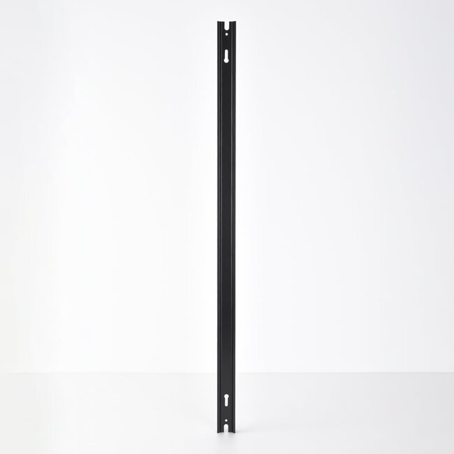 Rail monophasé raccordable de 75 cm sans bloc d’alimentation, embout inclus, noir