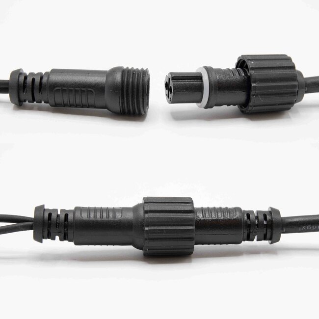 Guirlandes stalactite connectables | à partir de 3 mètres | 114 LEDs | blanc chaud avec clignotement | caoutchouc