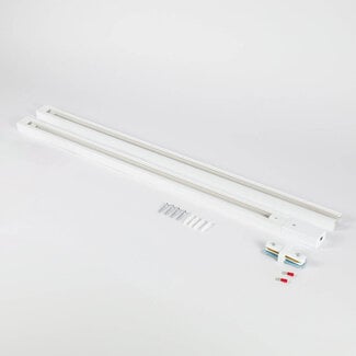 Kit de démarrage de 1,5 mètre pour rail monophasé, blanc