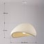 Lampe suspendue Wabi Sabi Yume avec motif en pierre beige sable - 60 x 50 cm