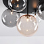 Plafonnier Lumose 5 lumières avec différentes boules de verre