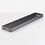 Lampe d'extérieur sur pied Andrew striée anthracite à LED - 80 cm
