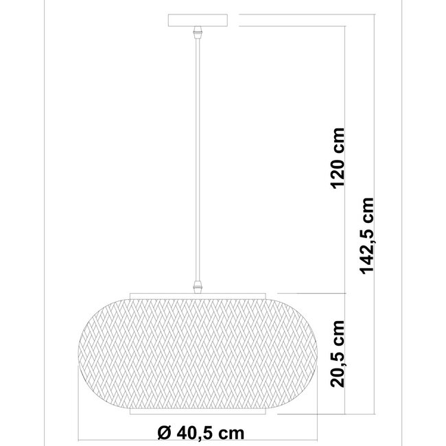 Lampe suspendue en bambou - Fenna