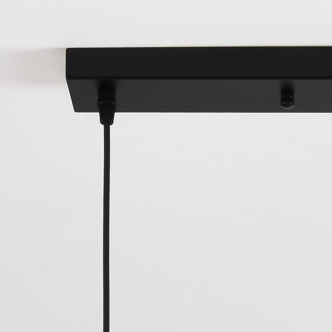 Suspension en verre fumé et détail convexe - Vanessa