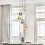 Suspension Lyana 5 lumières - verre fumé et ambré