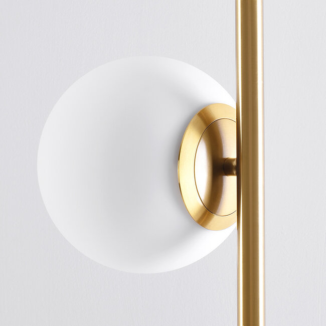 Lampadaire Phae 2 lumières en doré