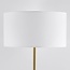 Lampadaire Valya - or avec abat-jour en tissu