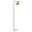 Lampadaire Vica - doré avec pied en marbre