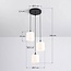 Suspension Kezia 3 lumières en verre blanc laiteux