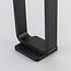 Lampe d'extérieur solaire sur pied Pelle noire avec détecteur, LED intégrée