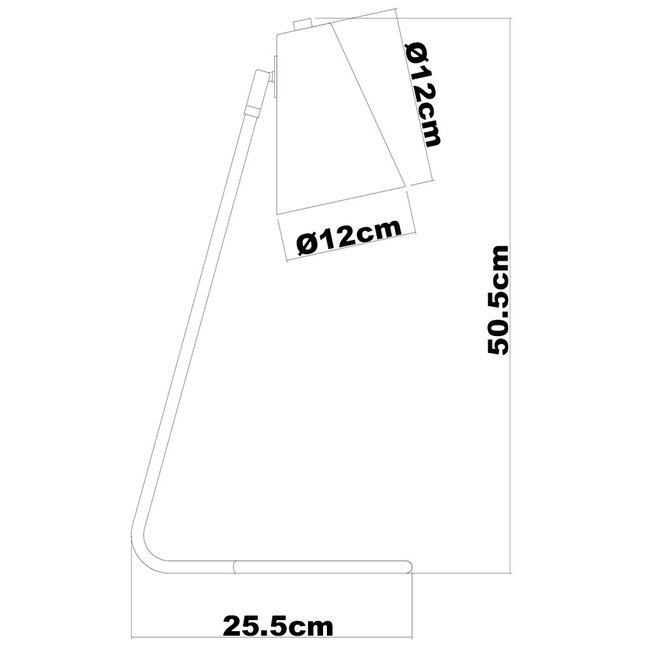 Lampe de table noire et dorée - Watson