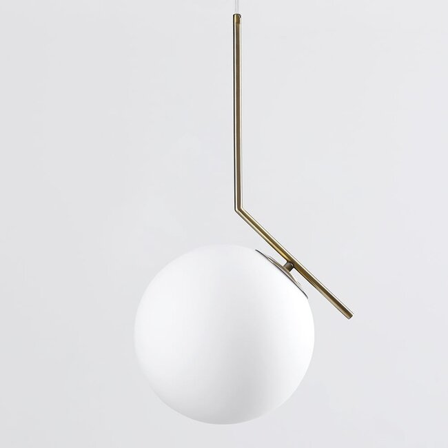 Suspension design Roy - verre blanc