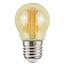 Ampoule filament LED E27 3 niveaux 4,5 watts, verre ambré, 45 mm