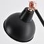 Lampadaire inclinable Kyle en noir et bronze