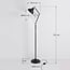 Lampadaire inclinable Kyle en noir et bronze