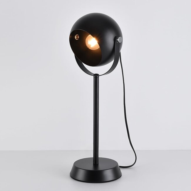 Lampe de table noire avec abat-jour inclinable - Archie