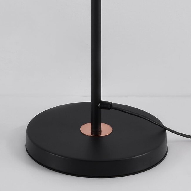 Lampadaire noir avec abat-jour inclinable - Freddie