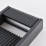 Lampe d'extérieur sur pied Andrew striée anthracite à LED intégrée