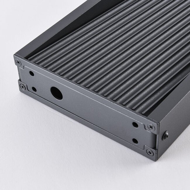 Lampe sur pied d'extérieur Andrew au design côtelé 40 cm