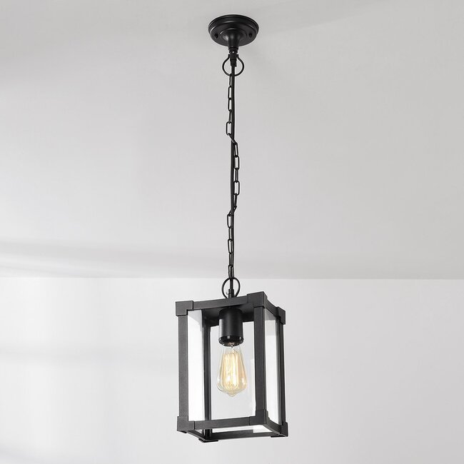 Lampe suspendue industrielle d'extérieur Joya - noir