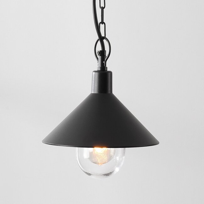 Lampe suspendue d'extérieur Jette - noir