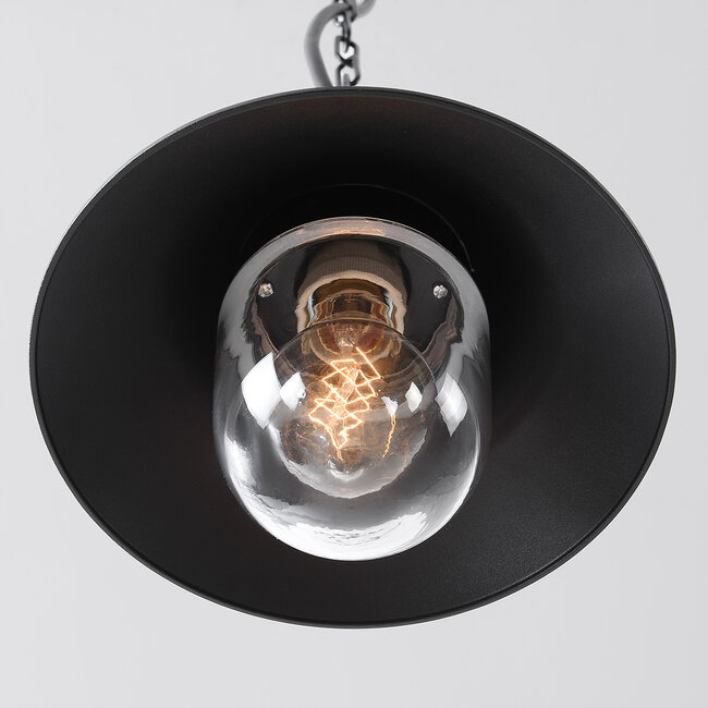 Lampe suspendue d'extérieur Jette - noir