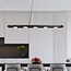 Suspension Sesto 5 lumières - noir avec détails dorés