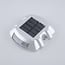 Spot solaire encastré au sol Parker argent - lot de 2