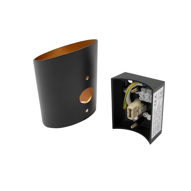 Applique moderne noire avec or - Lee