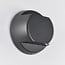 Applique murale extérieure ronde Geoffrey - noire avec LED intégrée