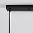 Suspension design Rick 3 lumières en verre ondulé - rosé