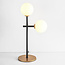 Lampe à poser Chase 2 lumières - verre opalin
