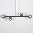 Suspension design Davy 4 lumières avec globes en verre