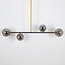 Suspension design Davy 4 lumières avec globes en verre